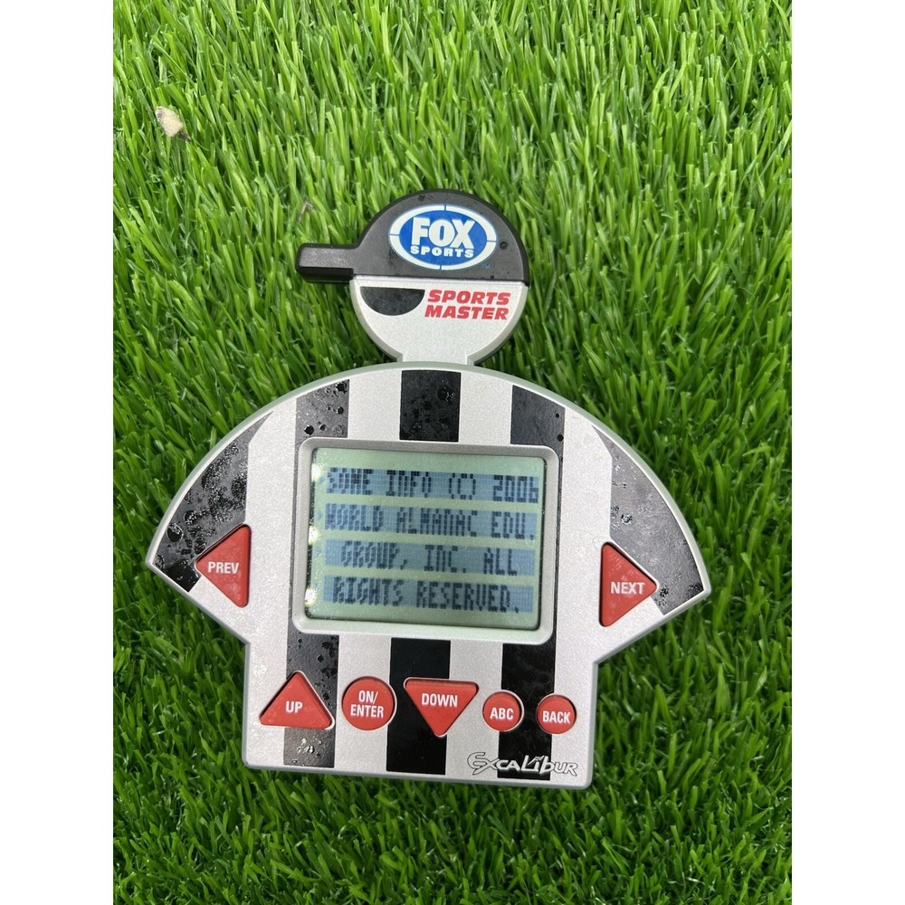 Fox Sports Sports Master Electronic Handheld Almanac Trivia‎ Game With Batteries